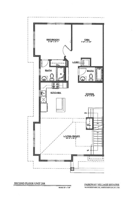Floor plan for 2 beds, 2 baths, 1586 sqft